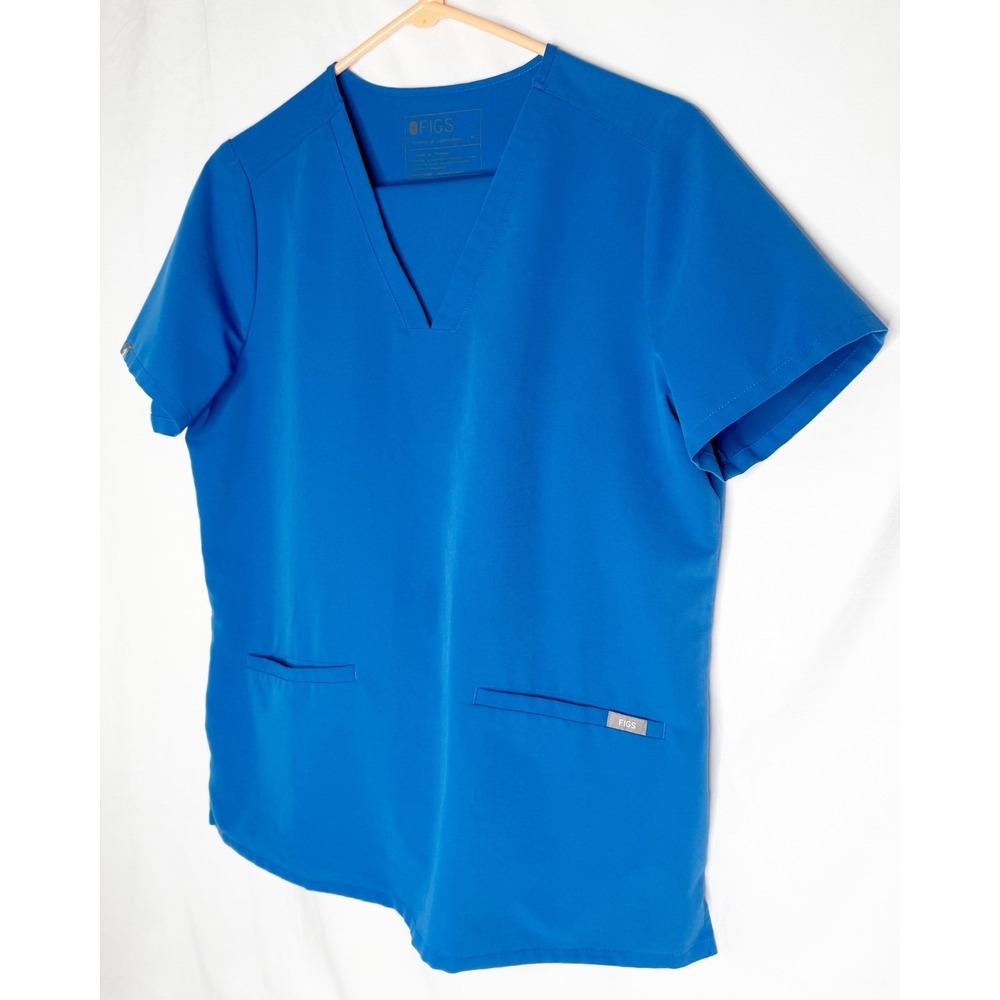 FIGS Technical Collection Women's Royal Blue Scrub Set Top & Pants M Polyester